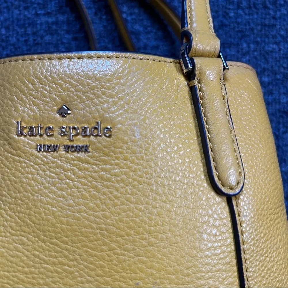 Kate Spade Womens Canary Yellow Jackson Three Compartment Satchel Handbag Small
